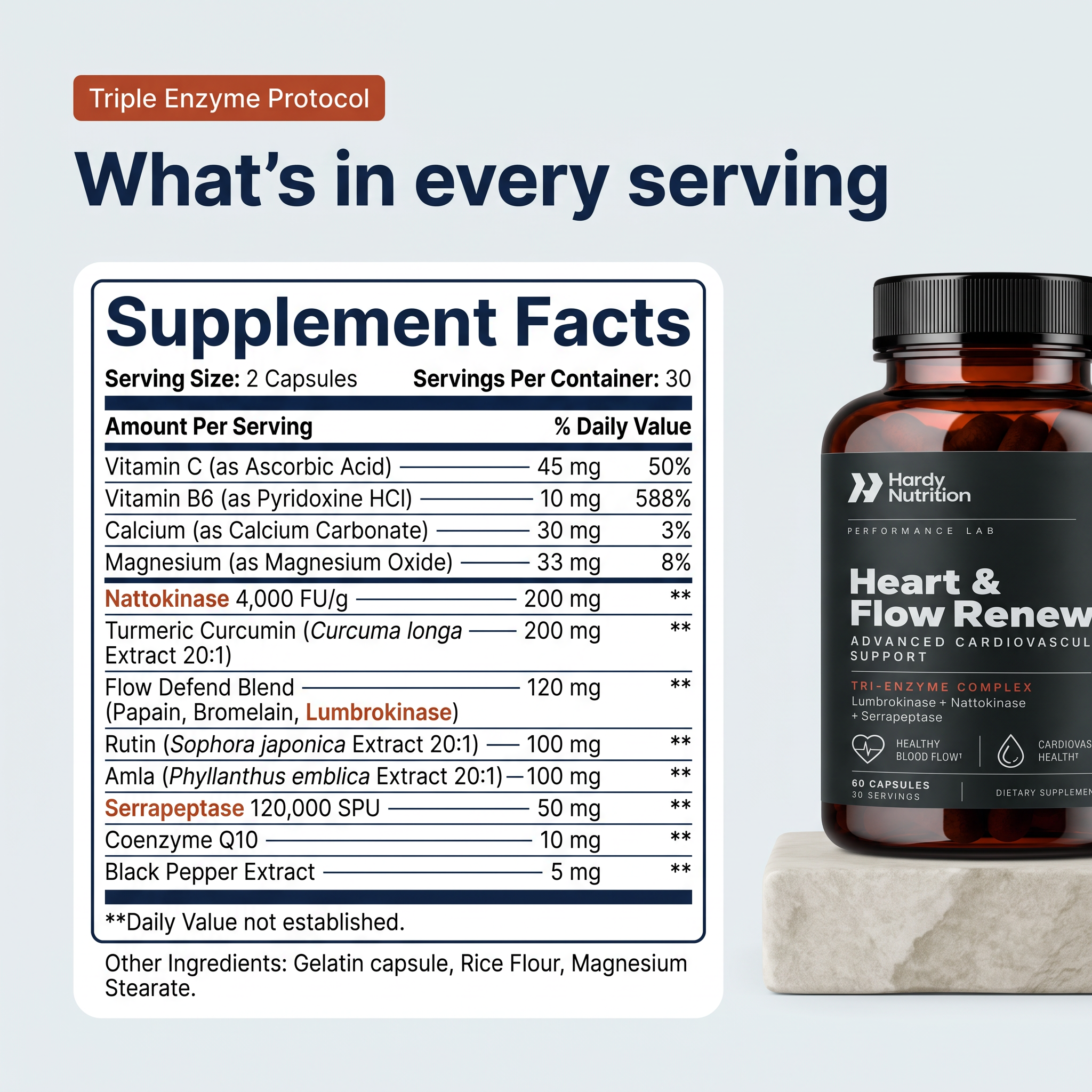Heart & Flow Renew | Triple Enzyme