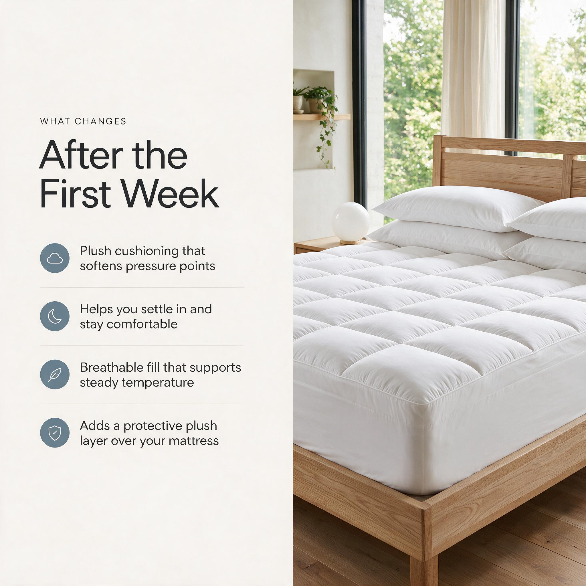Drowse CloudLoft 1000 - Luxury Hotel Orthopedic Mattress Topper 1000 GSM