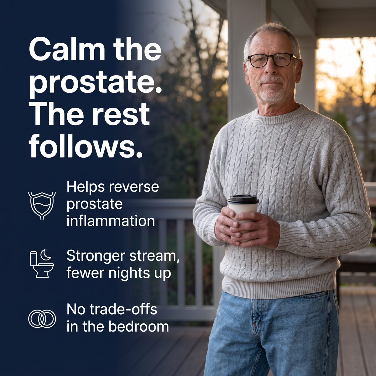 Calm the prostate. The rest follows.